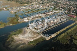 Port de Meyran Gujan-Mestras vue du ciel