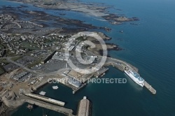 Port de Roscoff , transport maritime ,Finistere