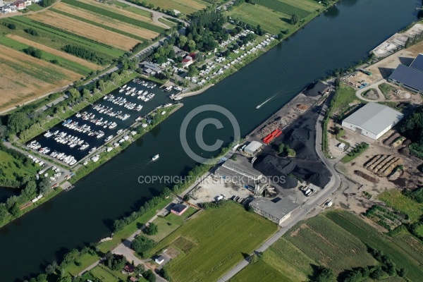 Port de Schwebsingen, Le Luxembourg vue du Ciel