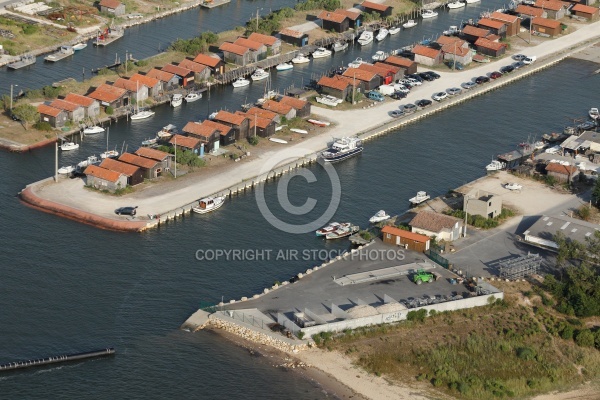 Port du canal de Gujan-Mestras vue du ciel