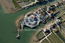 Port ostréicole de Marennes vue du ciel