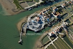Port ostréicole de Marennes vue du ciel