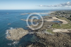 Poulfën, Littoral de Plouescat, Le Finistere vu du ciel