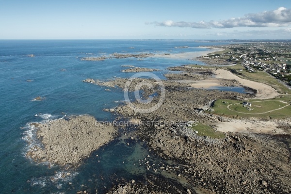 Poulfën, Littoral de Plouescat, Le Finistere vu du ciel