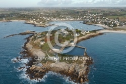 Presqu Ã®le du Vivier, Landunvez vue du ciel