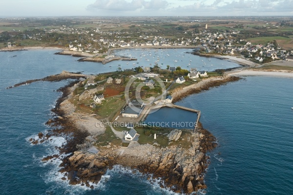 Presqu Ã®le du Vivier, Landunvez vue du ciel