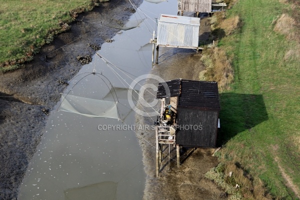 Pécheries au carrelet, Bouin, vendée 85, Pays de loire