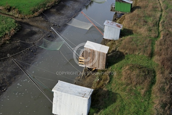 Pécheries au carrelet, Bouin, vendée 85, Pays de loire