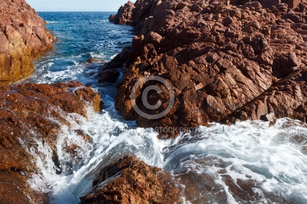 Roche volcanique dans le massif de l Esterel