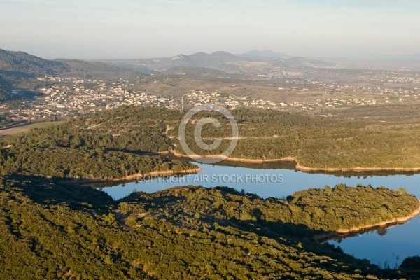 Rousson , le Gard vue du ciel