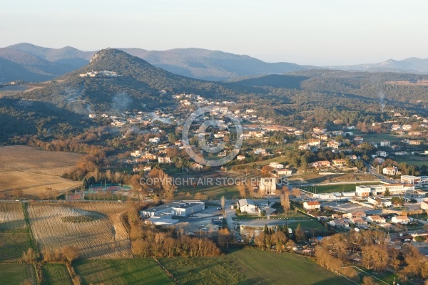 Rousson , le Gard vue du ciel