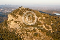 Rousson le Castelas , le Gard vue du ciel