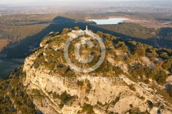 Rousson le Castelas , le Gard vue du ciel