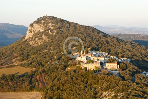 Rousson le Castelas , le Gard vue du ciel