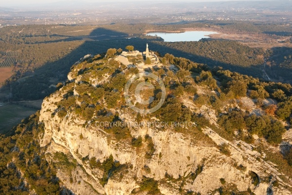 Rousson le Castelas , le Gard vue du ciel