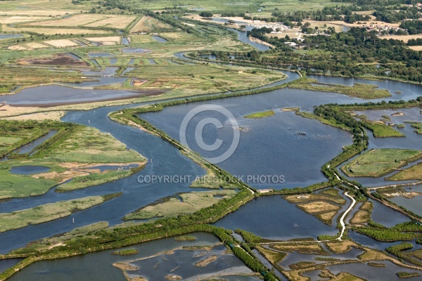 Réserve Ornithologique du Teich vue du ciel