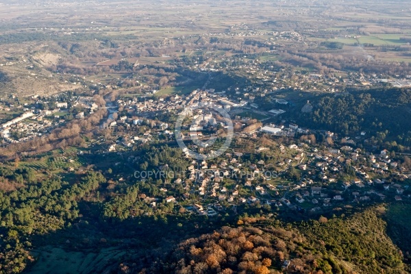 Saint-Ambroix, Les cévènnes vue du ciel