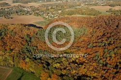 Saint-Cyr-Sous-Dourdan vue du ciel en Automne