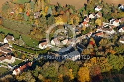 Saint-Cyr-Sous-Dourdan vue du ciel en Automne