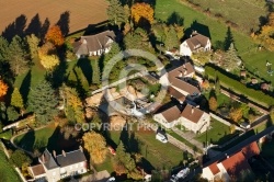 Saint-Cyr-Sous-Dourdan vue du ciel en Automne