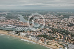 Saint-Gilles-Croix-de-Vie vue du ciel