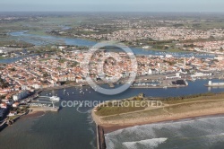 Saint-Gilles-Croix-de-Vie vue du ciel