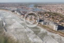 Saint-Gilles-Croix-de-Vie vue du ciel