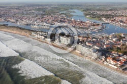 Saint-Gilles-Croix-de-Vie vue du ciel