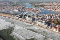 Saint-Gilles-Croix-de-Vie vue du ciel