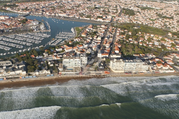 Saint-Gilles-Croix-de-Vie vue du ciel