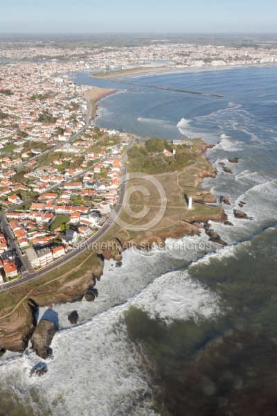 Saint-Gilles-Croix-de-Vie vue du ciel