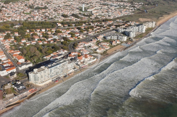 Saint-Gilles-Croix-de-Vie vue du ciel