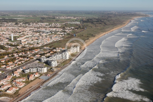 Saint-Gilles-Croix-de-Vie vue du ciel