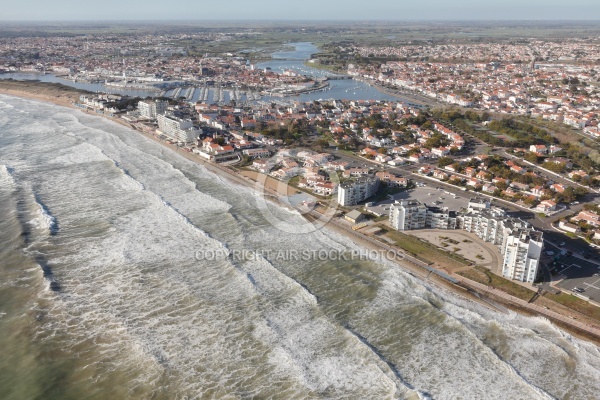 Saint-Gilles-Croix-de-Vie vue du ciel