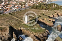 Saint-Hilaire-de-Riez le phare feu grosse terre vue du ciel