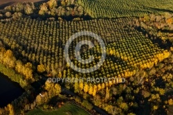 Saint-Maurice-Montcouronne vue du ciel  en automne