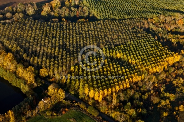 Saint-Maurice-Montcouronne vue du ciel  en automne