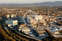 Salindres, Le Gard vue du ciel