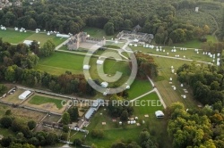 Salon Château de Baville, St Chéron 91 vue du ciel