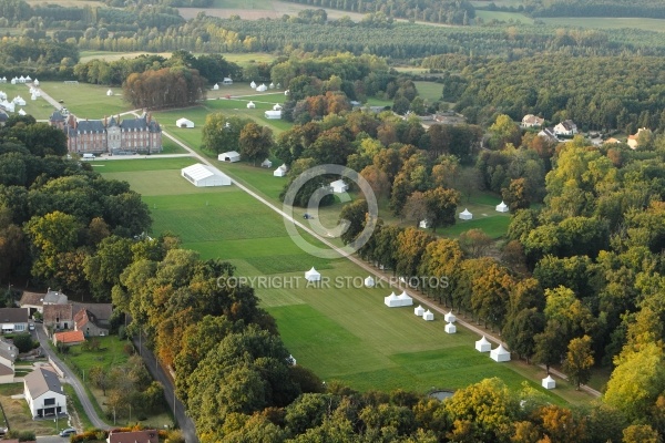 Salon Château de Baville, St Chéron 91 vue du ciel