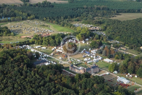 Salon Château de Baville, St Chéron 91 vue du ciel