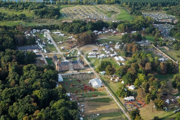 Salon Château de Baville, St Chéron 91 vue du ciel