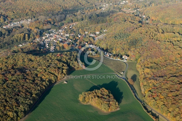 Sermaise  vue du ciel
