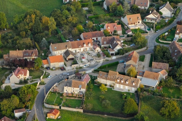 Sermaise Le Mesnil vue du ciel 91