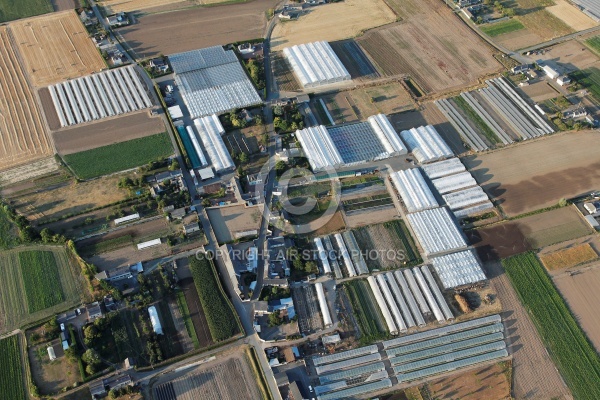 Serres de la Métrairie vue du ciel , 49400 Saumur