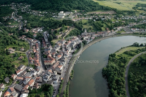 Sierck-les-Bains vue du ciel, Moselle  57