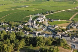 Souzay-Champigny vue du ciel, France