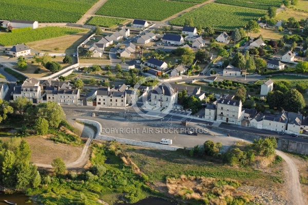 Souzay-Champigny vue du ciel, France