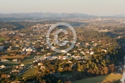 St-Privat-des-Vieux, Le Gard vue du ciel