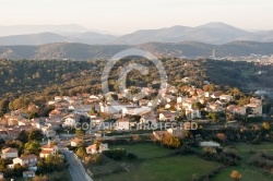 St-Privat-des-Vieux, Le Gard vue du ciel